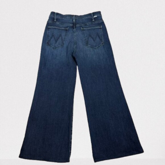 Mother Lil Hustler Roller Sneak High-Rise Ankle Wide-Leg Jeans 30x26 Worn Once - Picture 7 of 10